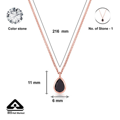 Midnight Gem Gold Modern Necklace for Women