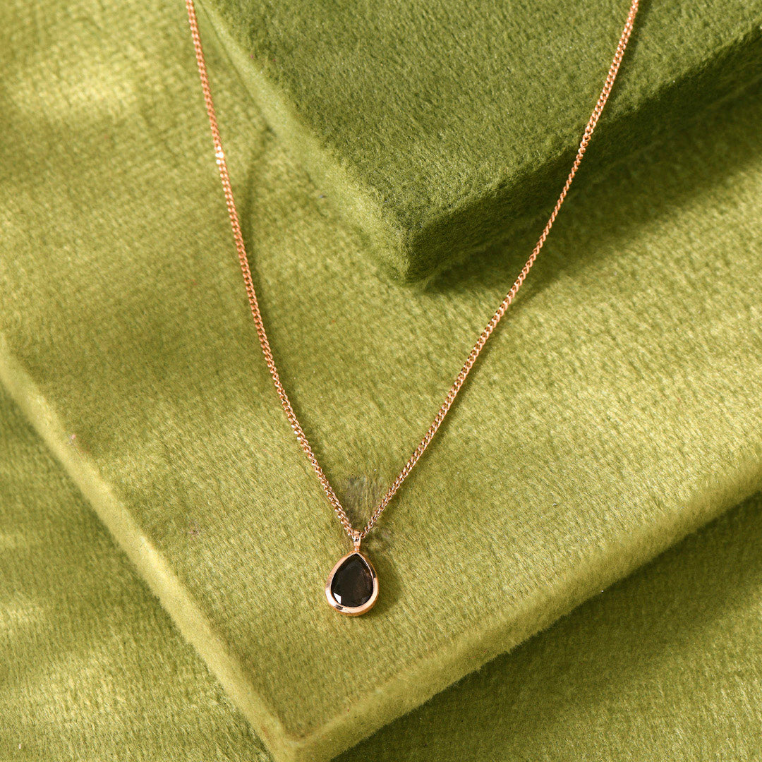Midnight Gem Gold Modern Necklace for Women