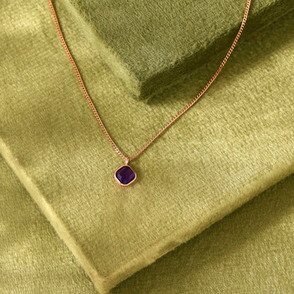 Noir Stone Gold Modern Necklace for Women