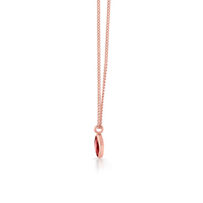 Garnet Shine Gold Modern Necklace for Women