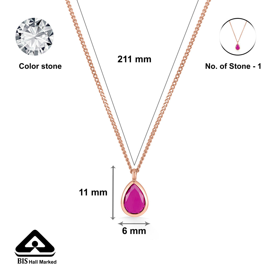 Rosé Flame Gold Modern Necklace for Women