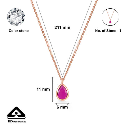 Rosé Flame Gold Modern Necklace for Women