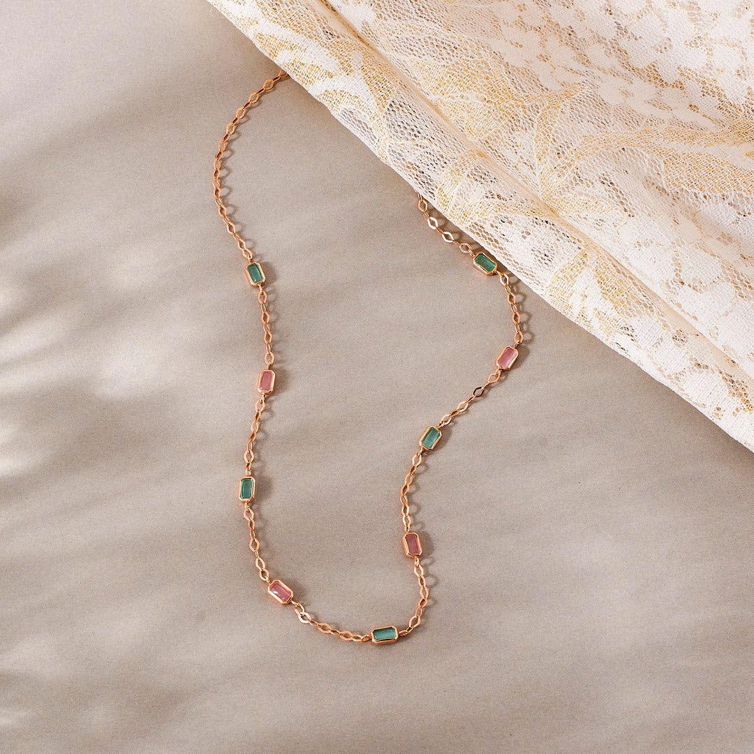 Crystal Trail Gold Fancy Chain for Women