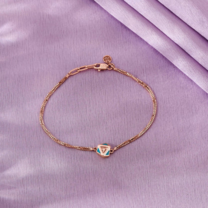 Cloud Twist Gold Flexible Bracelet for Women