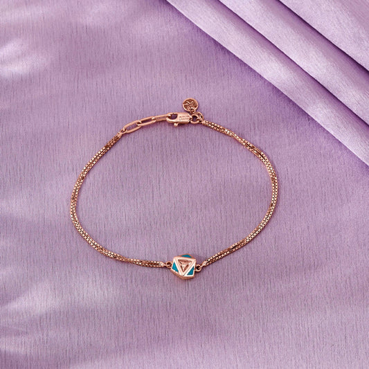 Cloud Twist Gold Flexible Bracelet for Women