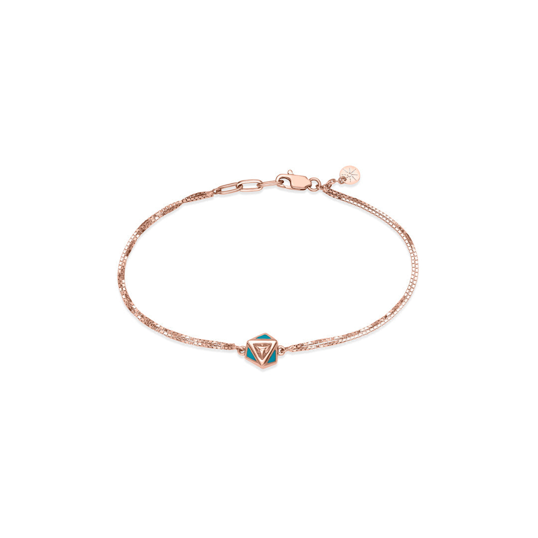 Cloud Twist Gold Flexible Bracelet for Women