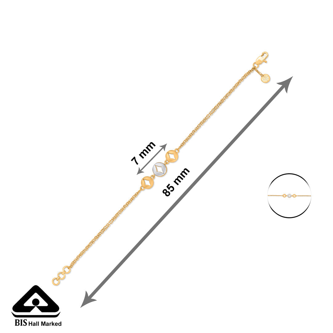 Soft Arc Gold Flexible Bracelet for Women