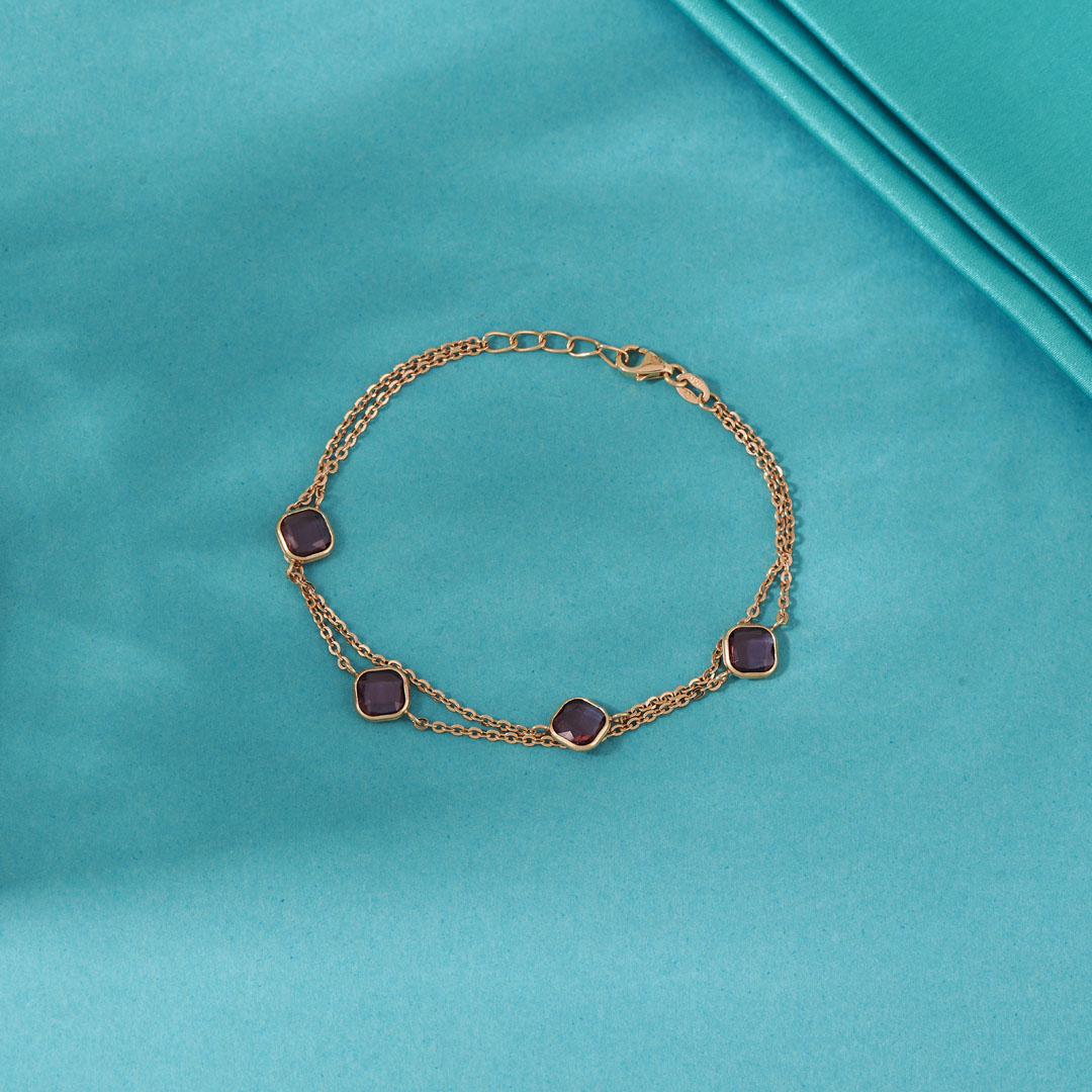 Night Gleam Gold Flexible Bracelet for Women