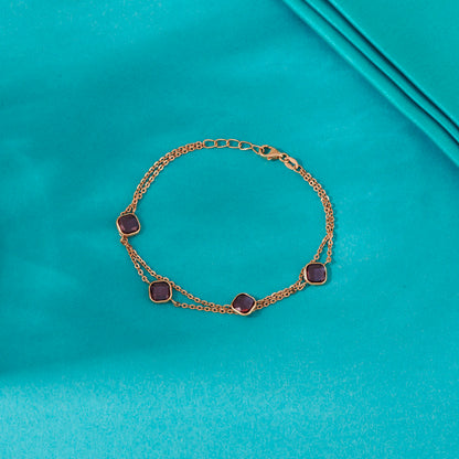 Night Gleam Gold Flexible Bracelet for Women