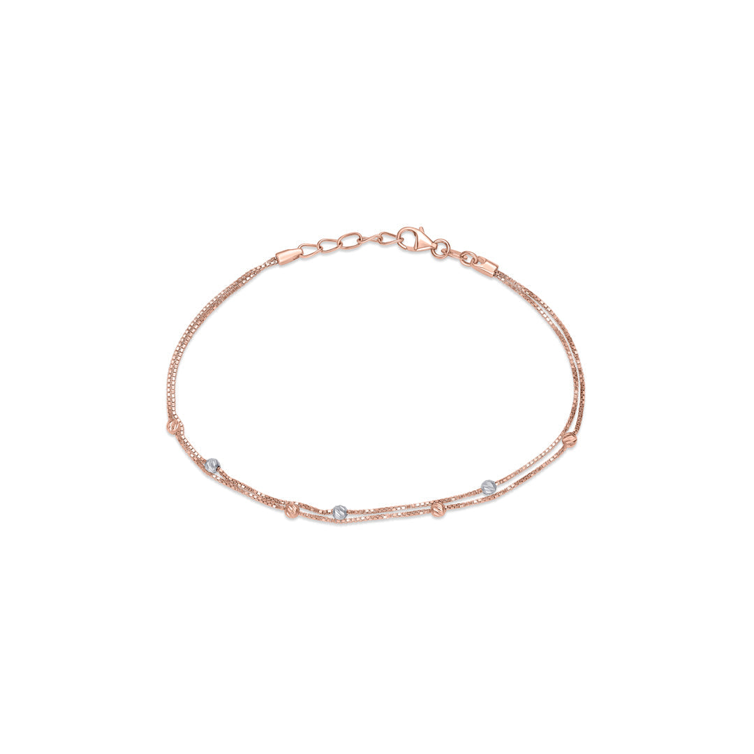 Stacked Shine Gold Flexible Bracelet for Women