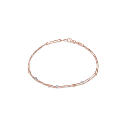 Stacked Shine Gold Flexible Bracelet for Women