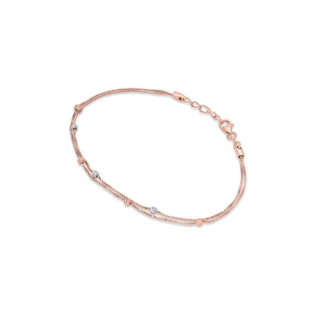 Stacked Shine Gold Flexible Bracelet for Women