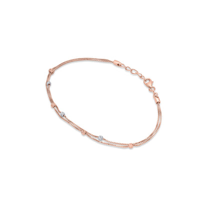 Stacked Shine Gold Flexible Bracelet for Women