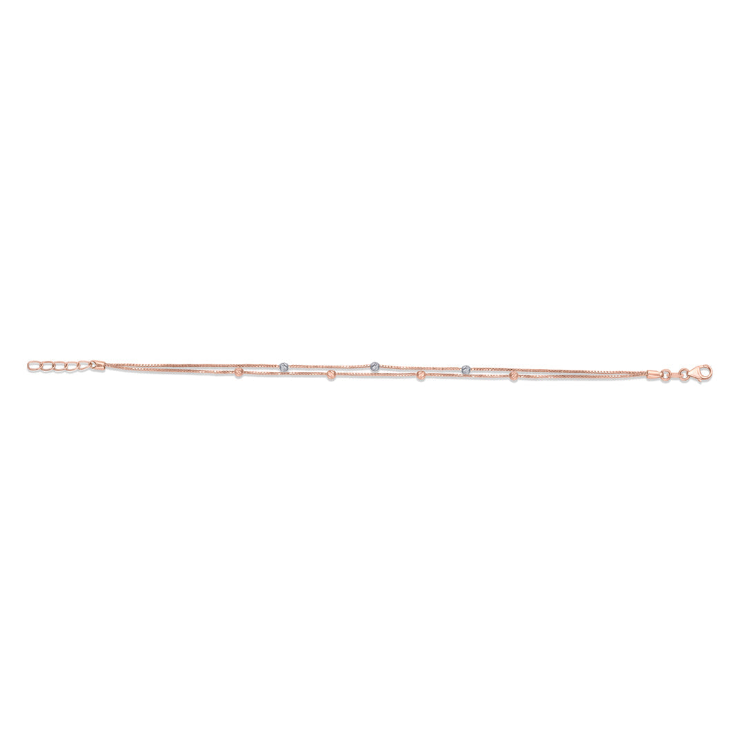 Stacked Shine Gold Flexible Bracelet for Women