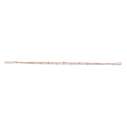 Stacked Shine Gold Flexible Bracelet for Women