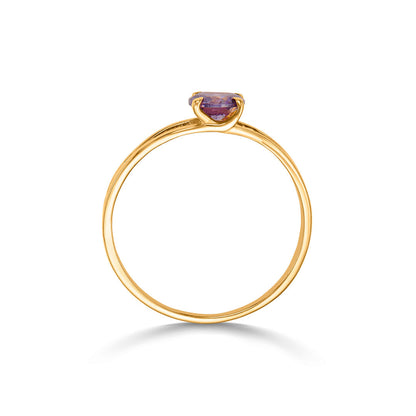 Lavender Glow Gold Casual Ring for Women
