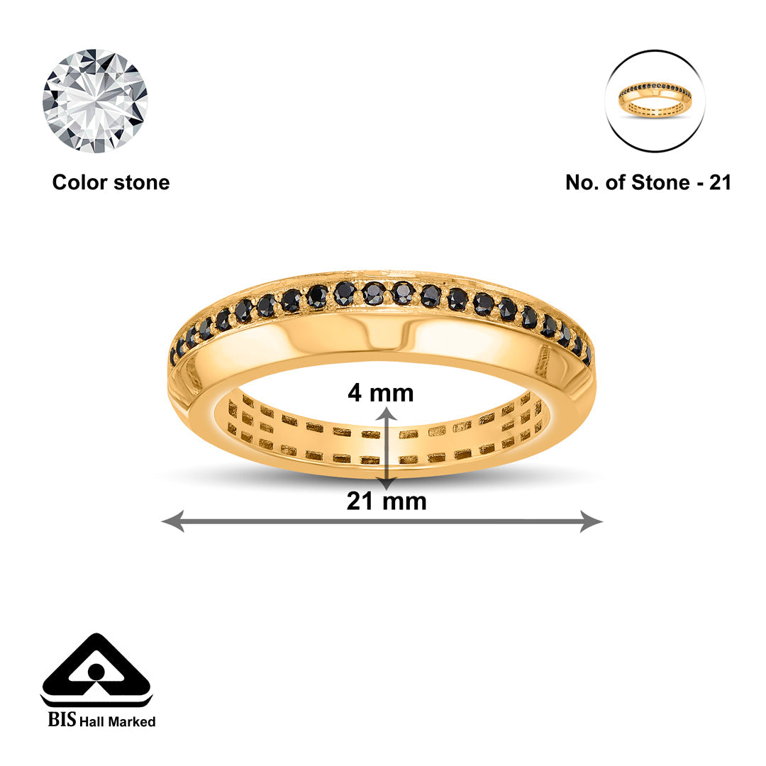 Noir Line Gold Fashion Ring for Women