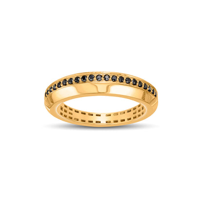 Noir Line Gold Fashion Ring for Women