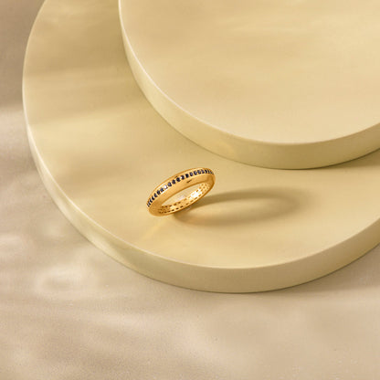 Noir Line Gold Fashion Ring for Women