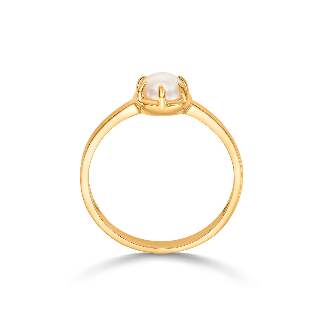 Coastal Pearl Gold Pearl Ring for Women