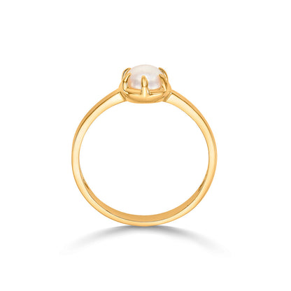 Coastal Pearl Gold Pearl Ring for Women