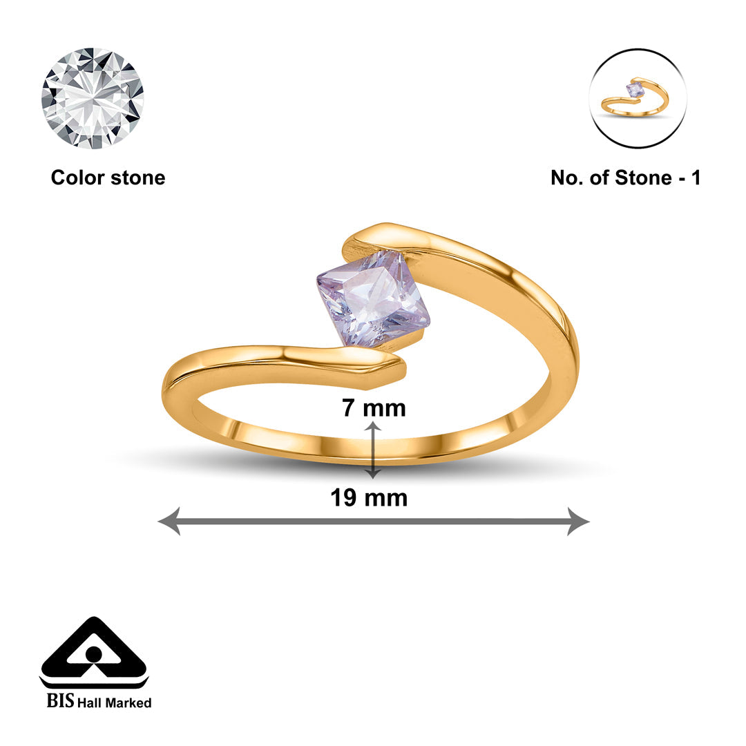 Radiant Link Gold Casual Ring for Women