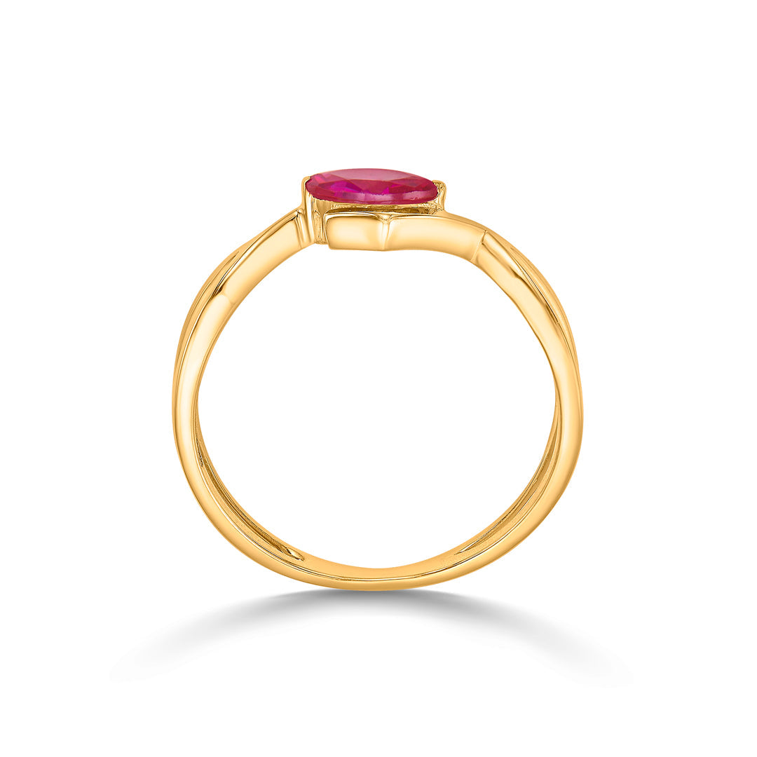 Prism Glow Gold Casual Ring for Women