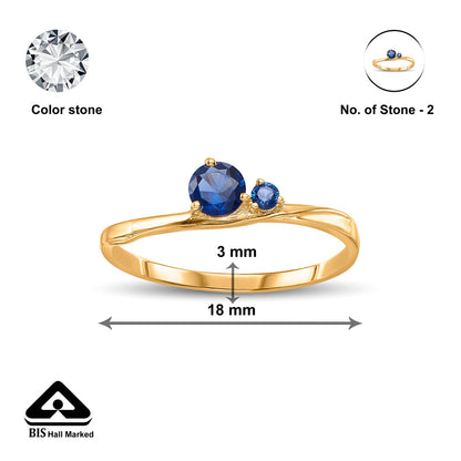 Power Glow Gold Casual Ring for Women