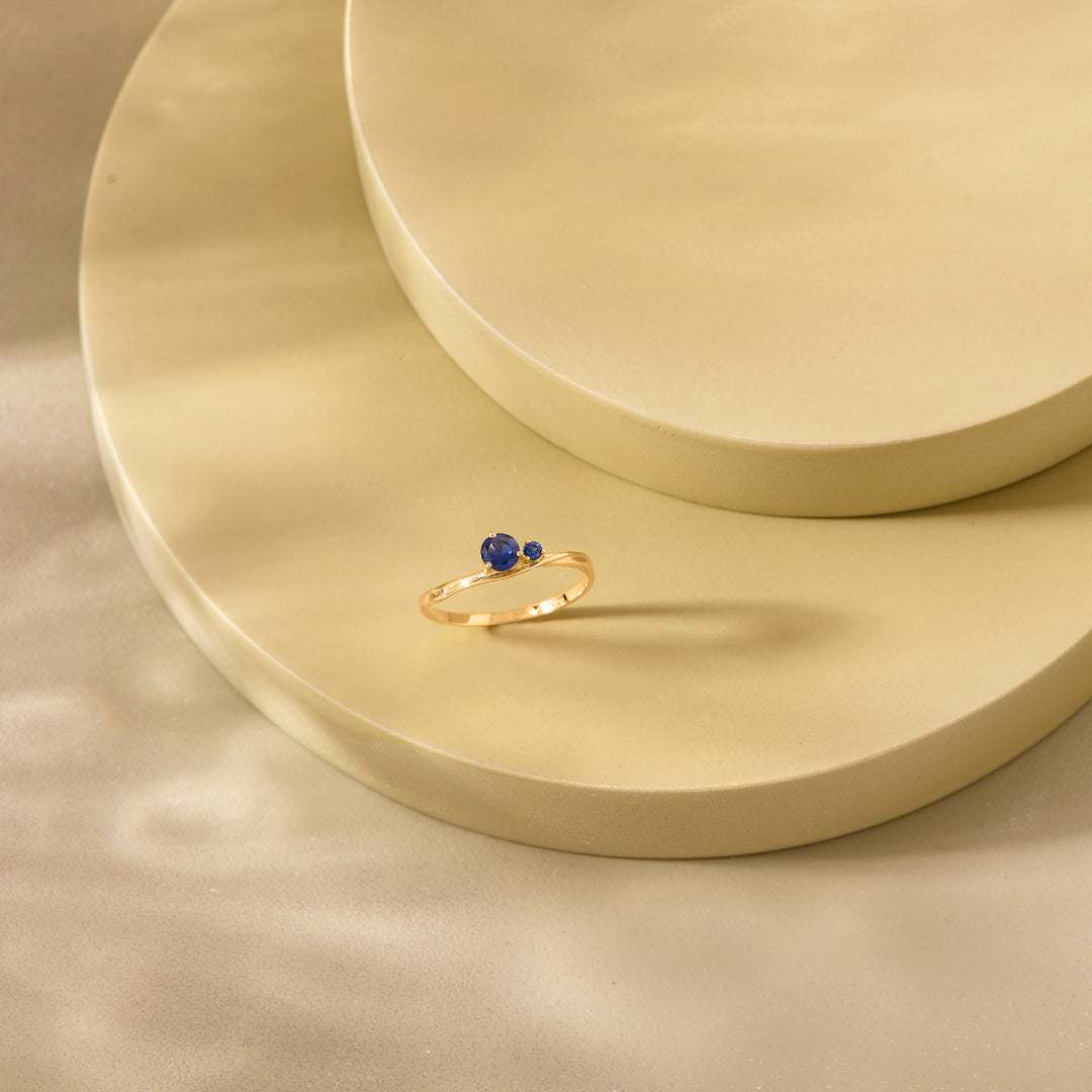 Power Glow Gold Casual Ring for Women