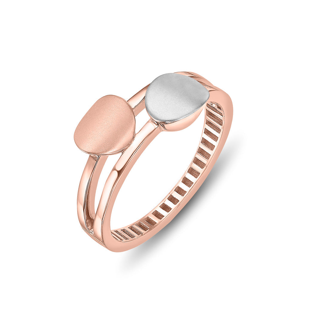 Twin Bond Gold Fashion Ring for Women
