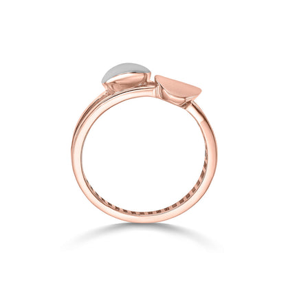 Twin Bond Gold Fashion Ring for Women