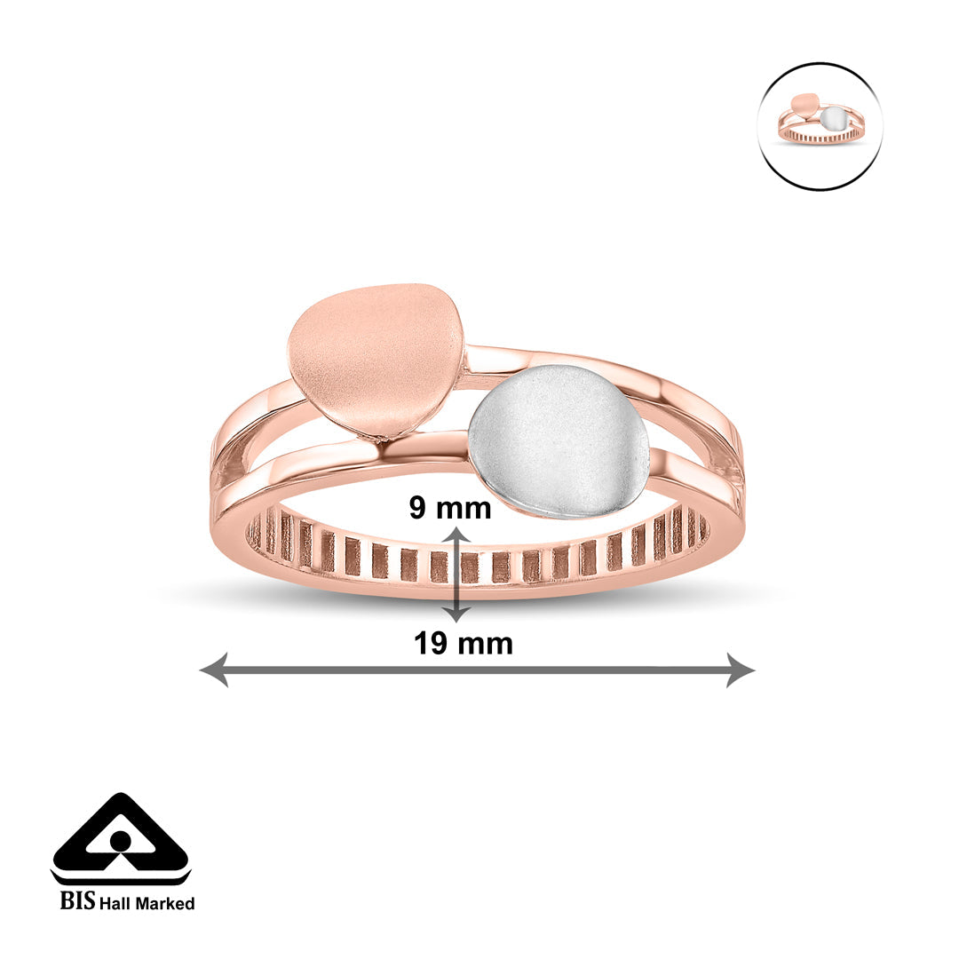 Twin Bond Gold Fashion Ring for Women