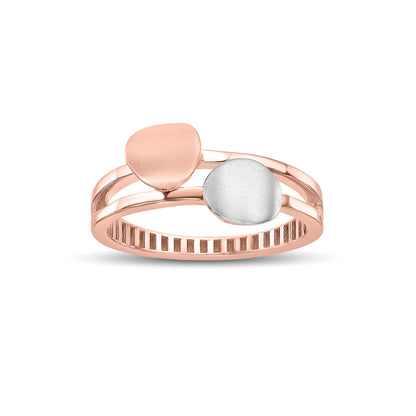 Twin Bond Gold Fashion Ring for Women