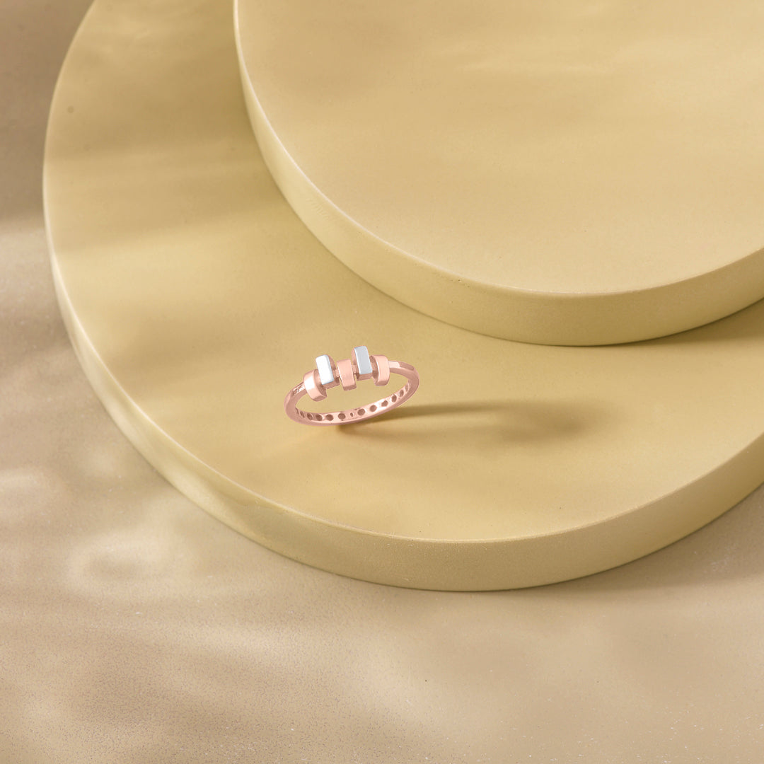 Flair Muse Gold Fashion Ring for Women