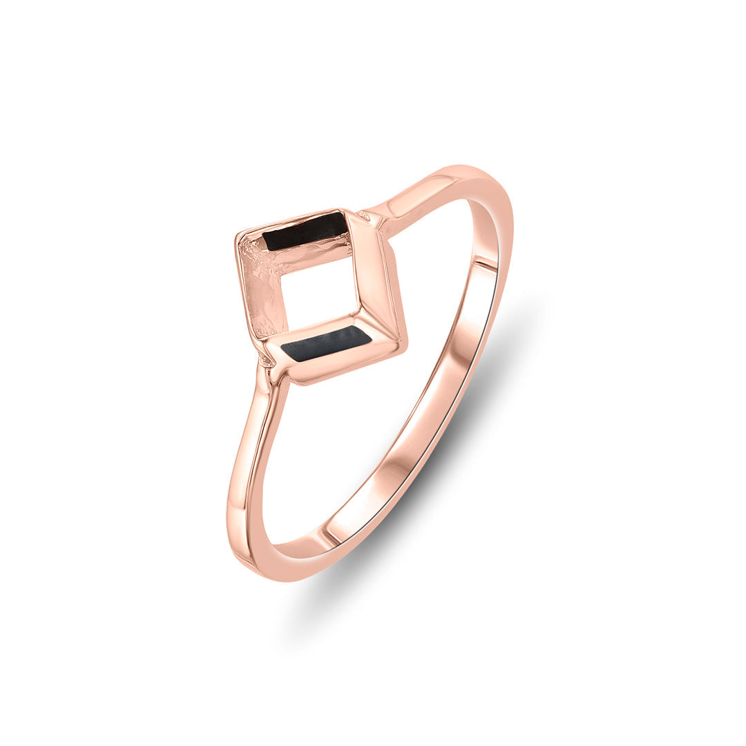 Sharp Curve Gold Casual Ring for Women