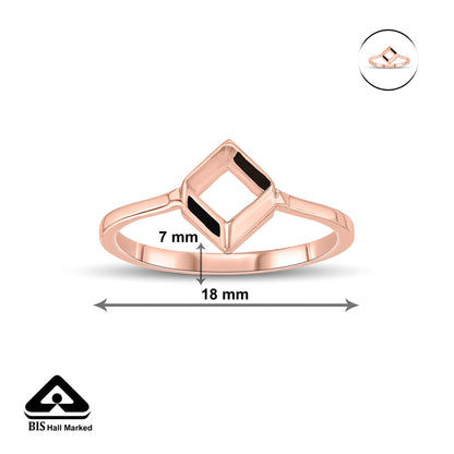 Sharp Curve Gold Casual Ring for Women