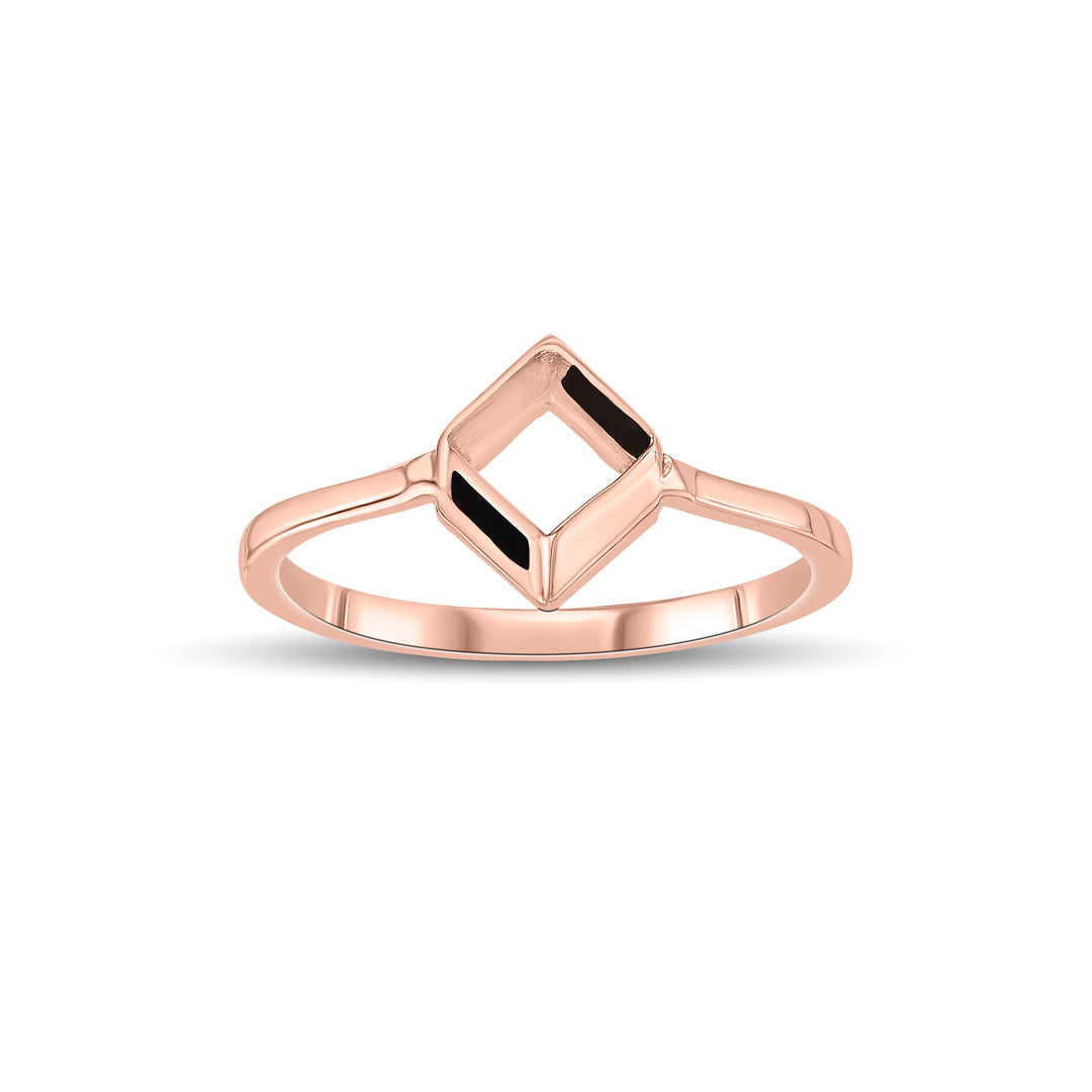 Sharp Curve Gold Casual Ring for Women