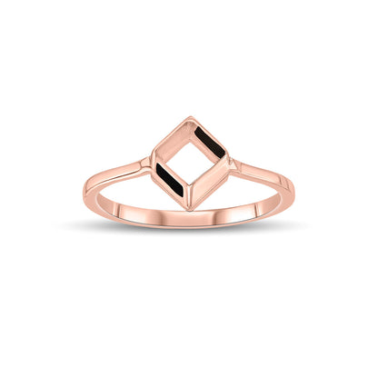 Sharp Curve Gold Casual Ring for Women