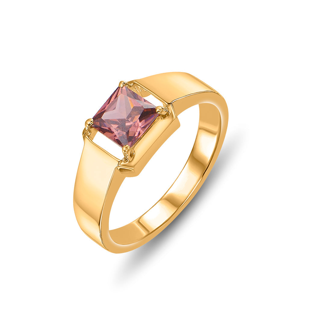 Rosé Bloom Gold Fashion Ring for Women