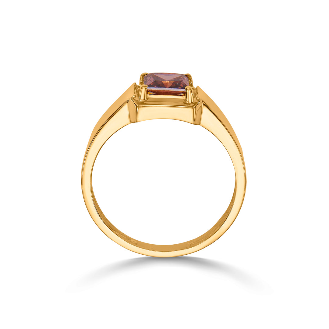Rosé Bloom Gold Fashion Ring for Women