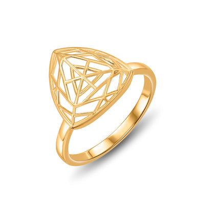 Delta Glow Gold Fashion Ring for Women
