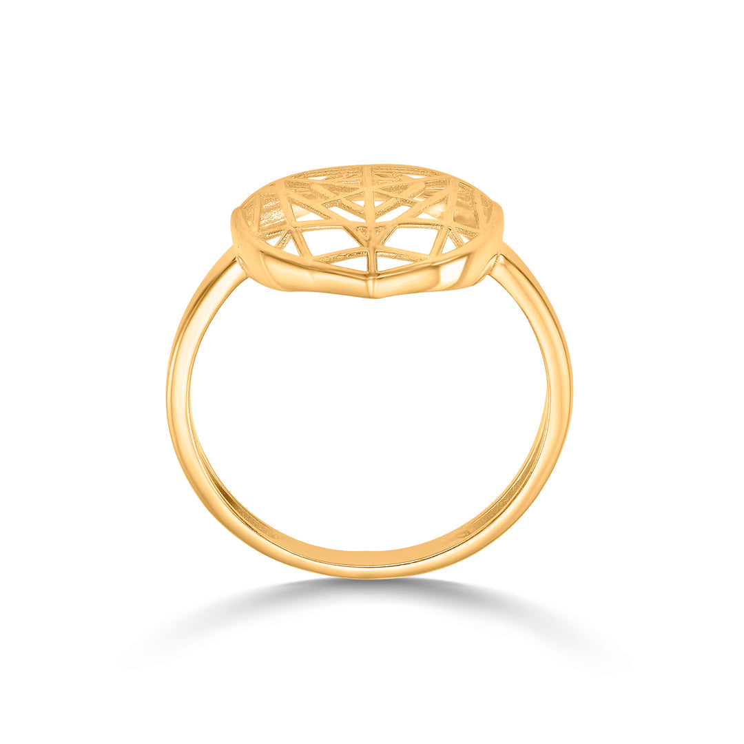Delta Glow Gold Fashion Ring for Women
