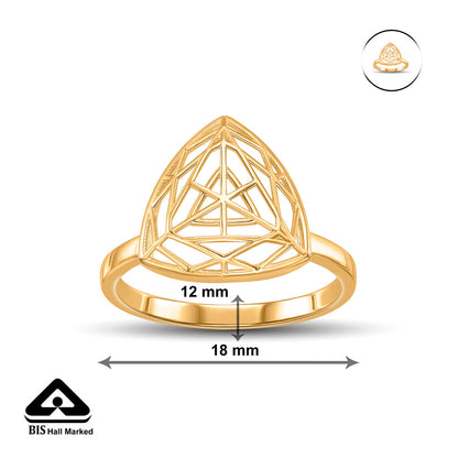 Delta Glow Gold Fashion Ring for Women