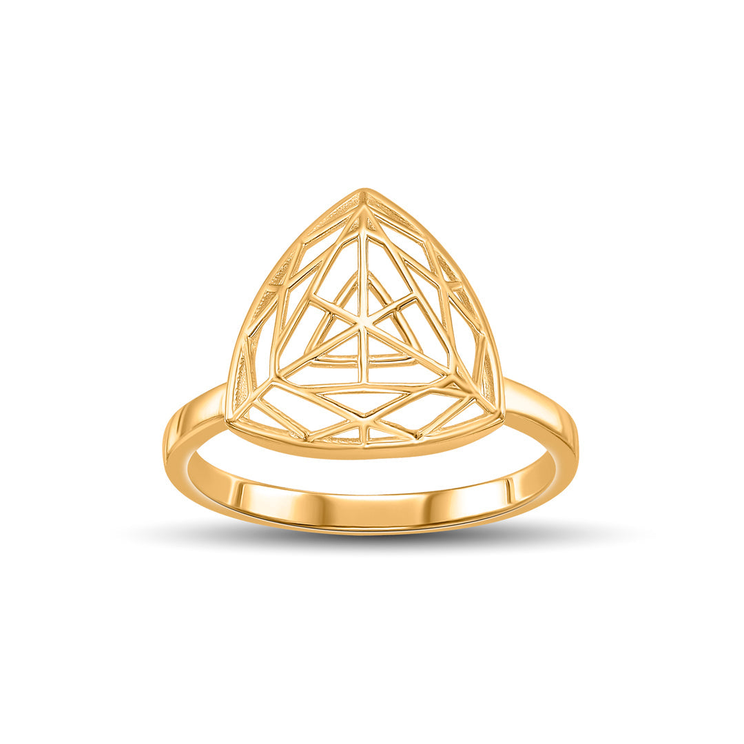Delta Glow Gold Fashion Ring for Women