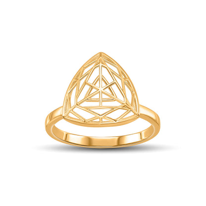 Delta Glow Gold Fashion Ring for Women