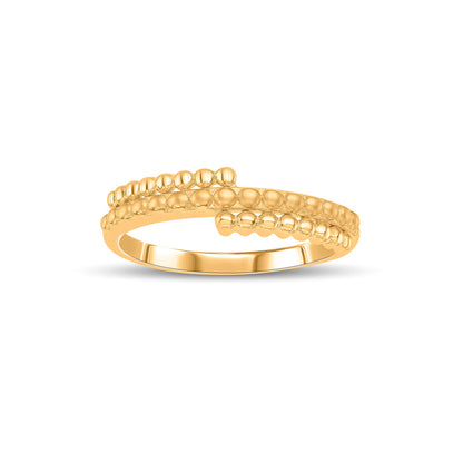 Spiral Bold Gold Fashion Ring for Women