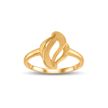 Woven Breeze Gold Casual Ring for Women