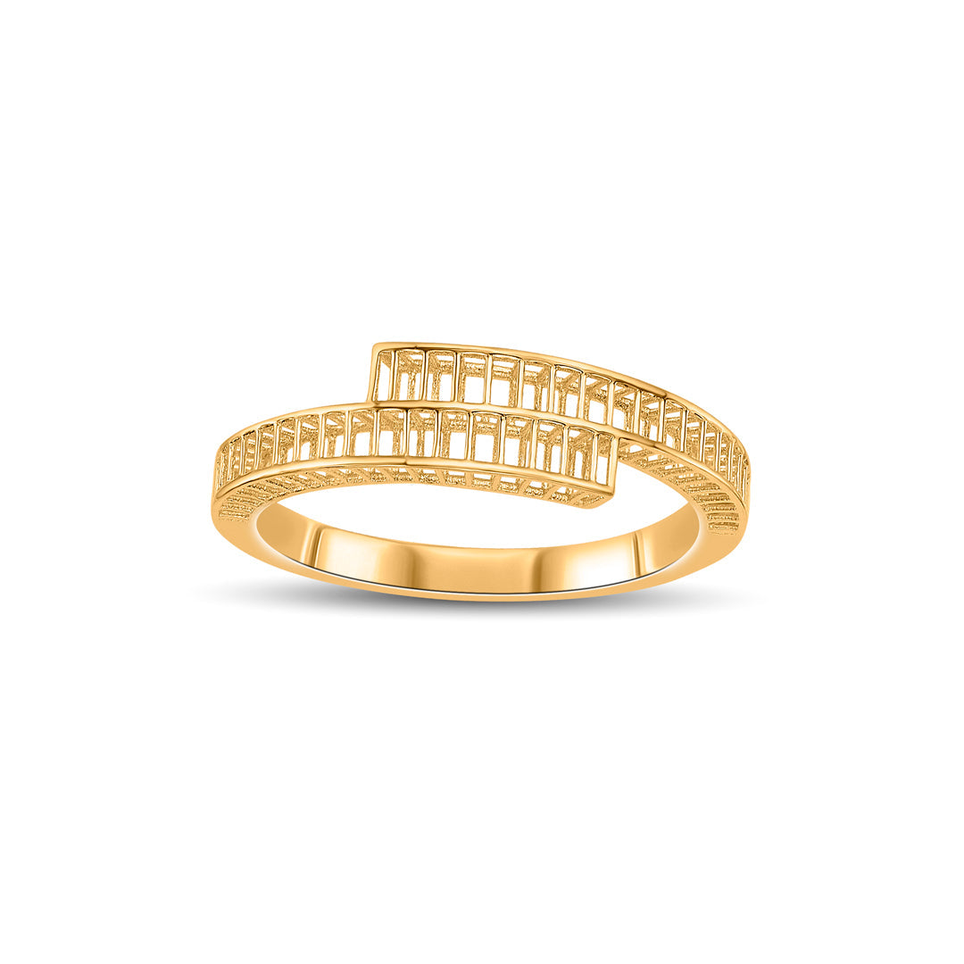 Flow Band Gold Fashion Ring for Women
