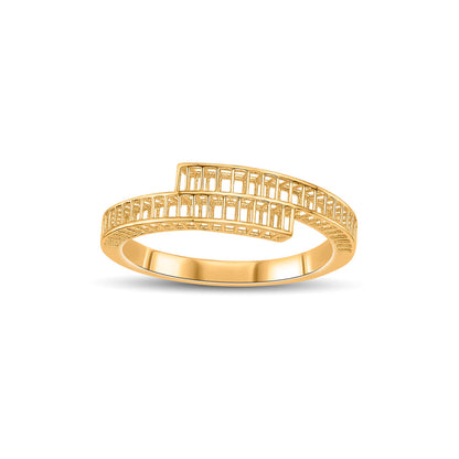 Flow Band Gold Fashion Ring for Women