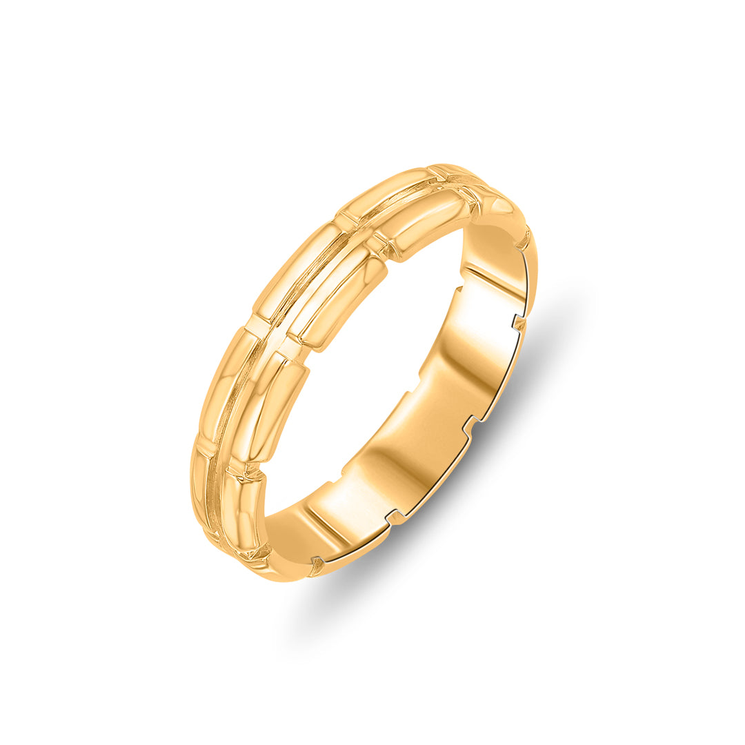Vibrant Band Gold Ring for Women